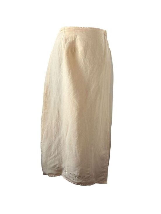 Dresses & Skirts - Vintage Marla Kim Butter Yellow Midi Wrap Skirt